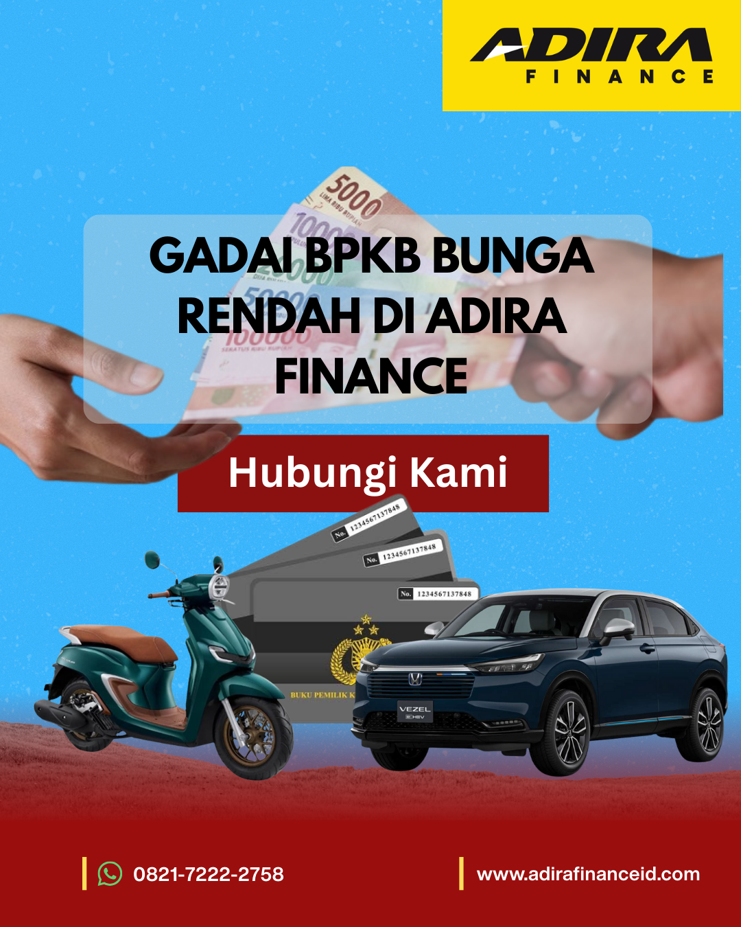 Gadai BPKB Bunga Rendah di Adira Finance