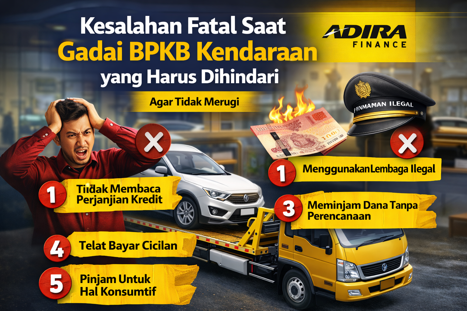 Kesalahan Fatal Saat Gadai BPKB Kendaraan yang Harus Dihindari Agar Tidak Merugi